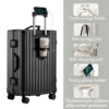 Aluminum Frame Combination Lock Luggage