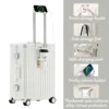 Aluminum Frame USB Charger Suitcase