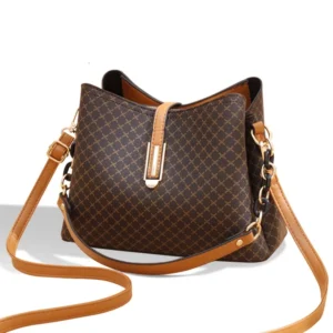 Women PU Leather Bucket Bag