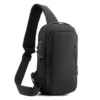 Men Anti Theft USB Sling Bag