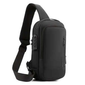 Men Anti Theft USB Sling Bag