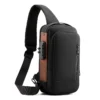 Men Anti Theft USB Sling Bag