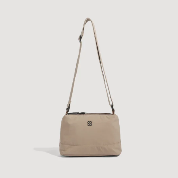 Women 3 Layer Nylon Crossbody Bag