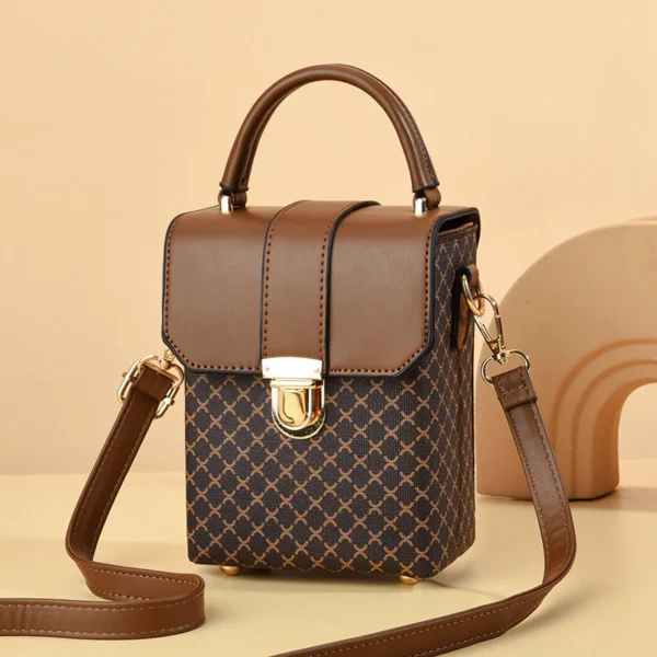 Women Plaid Square Crossbody Bag